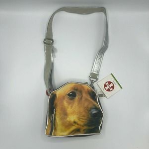 FuzzyNation Dachshund Storage Shoulder Handbag